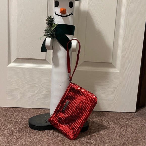 Michael Kors Red Sequin Wristlet - Picture 9 of 10